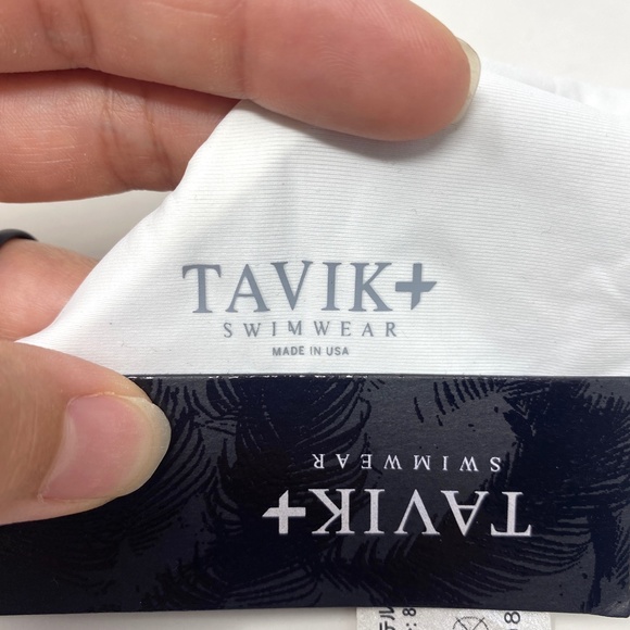 Tavik Womens Rylan Halter Swim TOP ONLY Grid Print Crossback High Neck Sz Medium - Picture 7 of 8